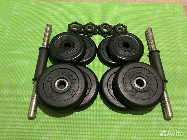 Гантели разборные 2шт по 9 кг