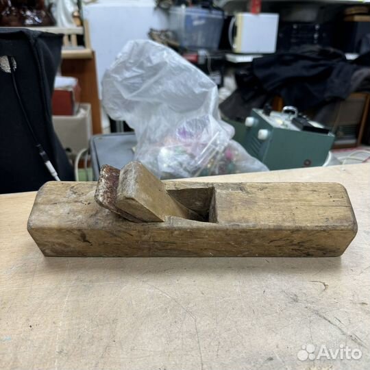 Старинный деревянный рубанок СССР инструмент