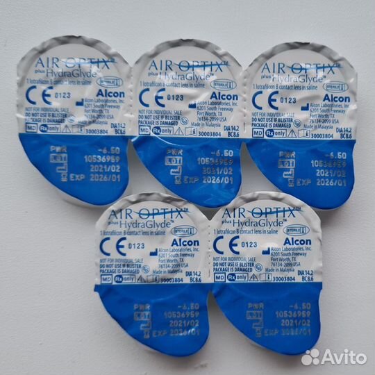 Линзы Air Optix HydraGlyde -6.5 (5 шт)