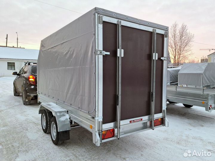 Прицеп 2-осный 3.7х1.5х1.7 с борт-трапом