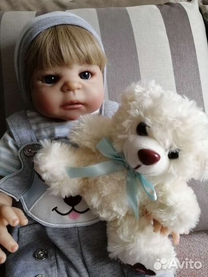 Кукла реборн силиконовая мальчик