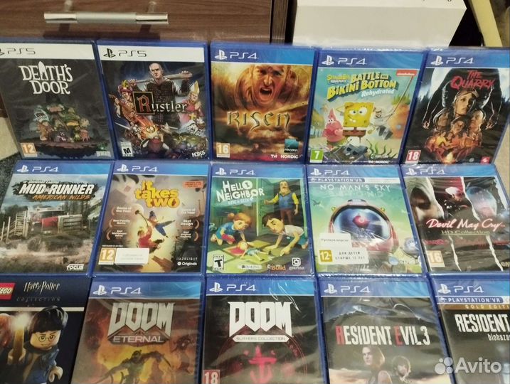 Игры в заводской упаковке ps4, ps5