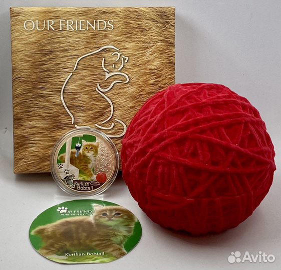 2 доллара Ниуэ Курильский бобтейл кошка 2012