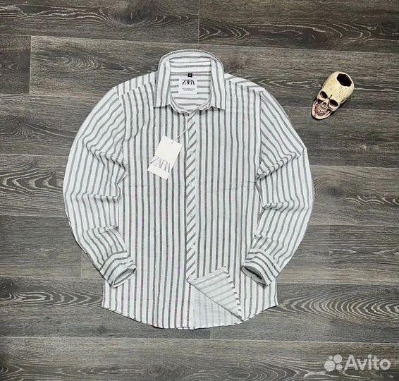 Мужская рубашка Лен Zara