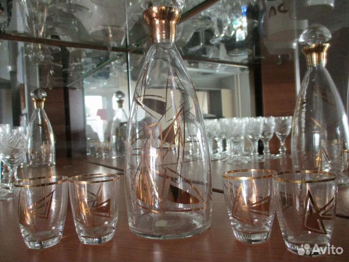 Графины : фарфор,хрусталь,стекло и рюмки, СССР