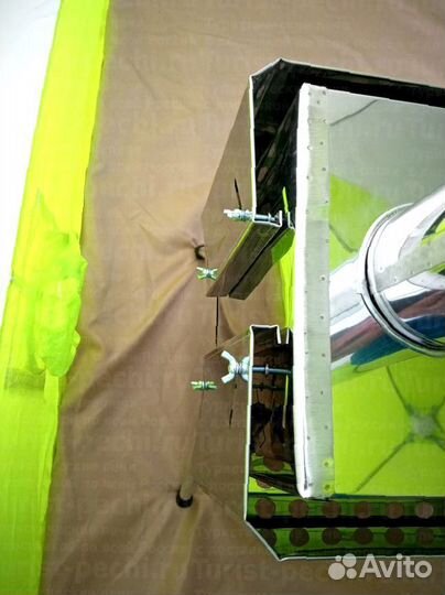 Печь для палатки Пошехонка Средняя на 30 л. c 3D э