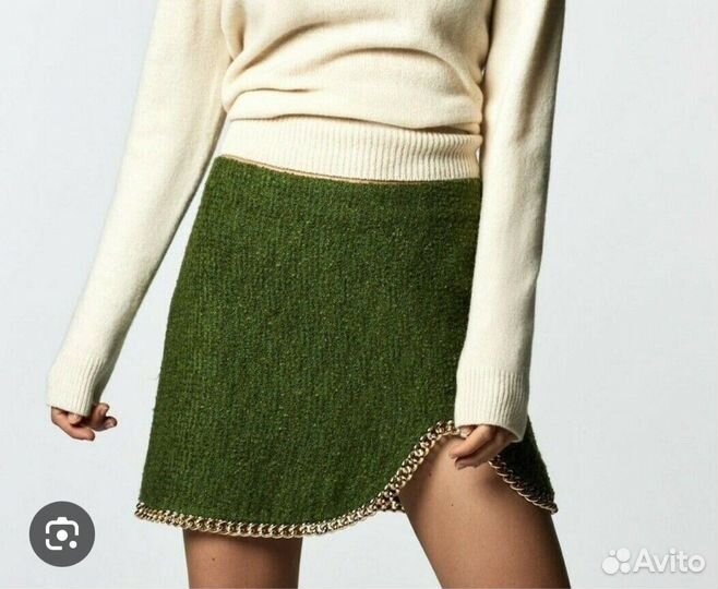 Твидовая юбка zara