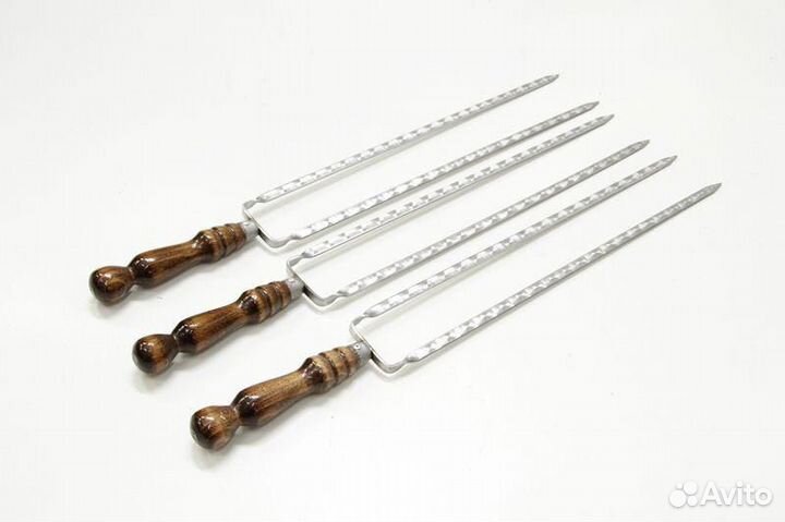 Шампур-Вилка с дер.ручкой 