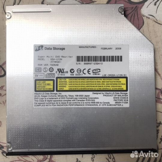 Внутренний DVD-RW привод