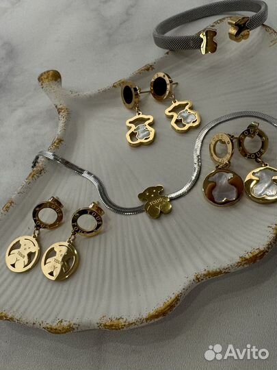 Серьги браслет tous новые