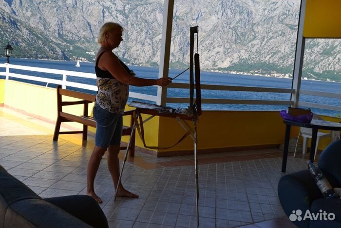 67 Гурзуф. Цветущая глициния, кисти А. Давыдченко