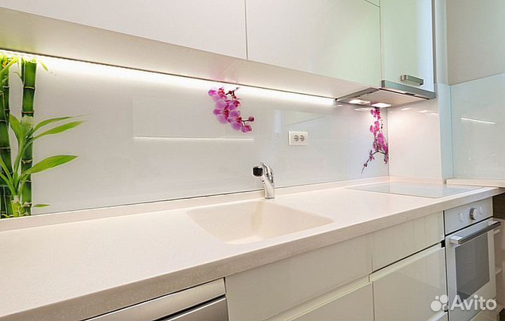 Стеклянный фартук по размерам