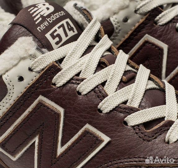 Полуботинки кроссовые мужские New Balance кожа