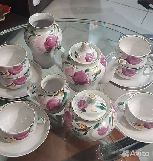 Чайный сервиз Дулево. 1989г