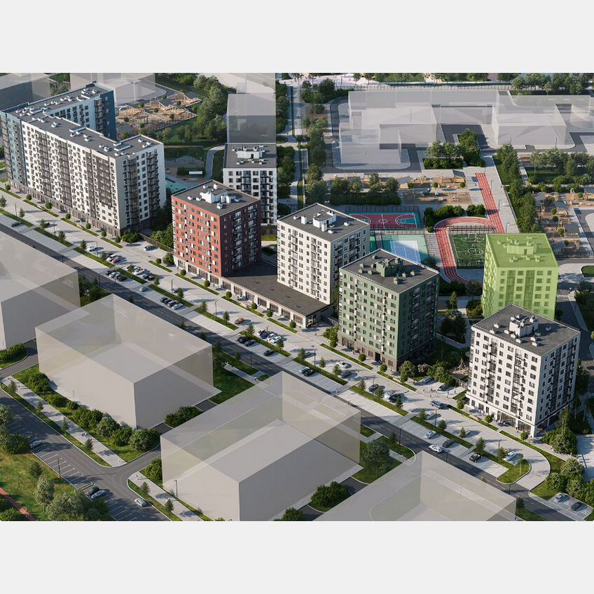 1-к. квартира, 38 м², 9/9 эт.