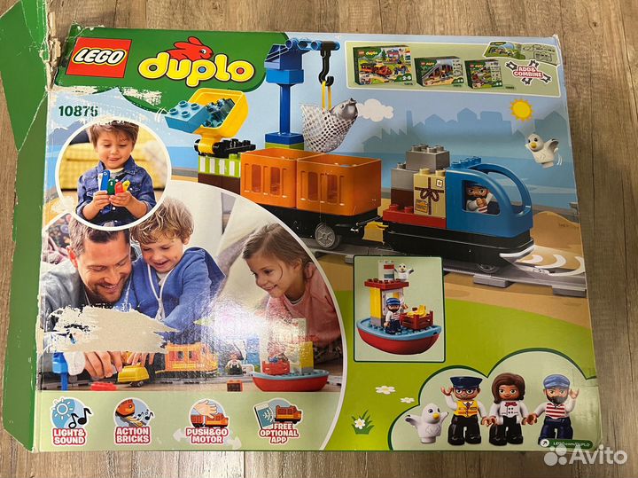 Lego duplo грузовой поезд 10875