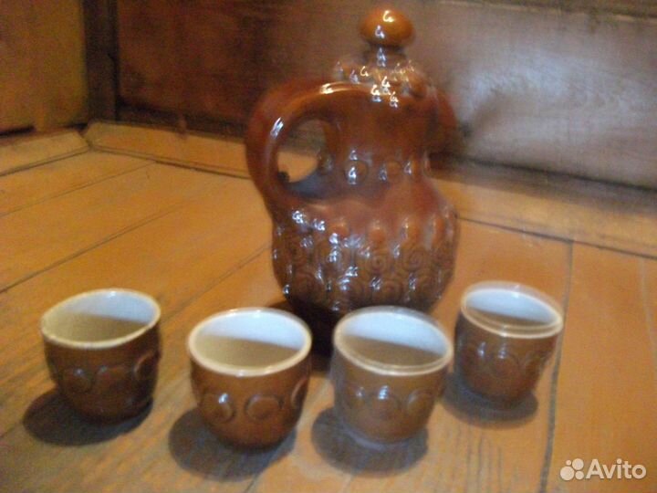 Графин штоф (обливная керамика)