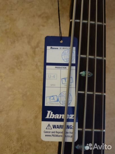 Бас гитара ibanez 5 струн. sr 1605B chf premium