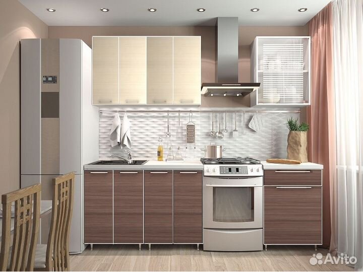 Кухонный гарнитур Радуга 1,8м. Доставка бесплатно