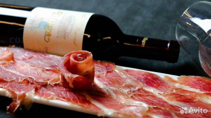 Хамон иберико (п) de cebo+хамонера Валенсия+нож