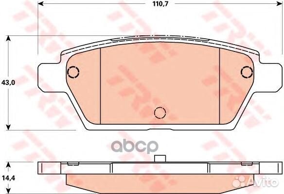 К-т дисков. тормоз. колодок GDB3517 TRW