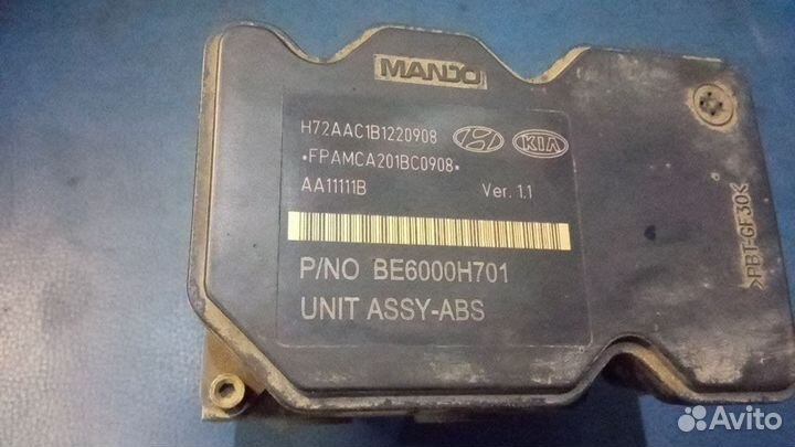 Блок abs hyundai solaris kia rio 3