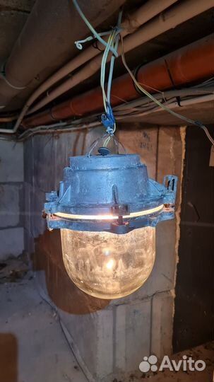 Светильник военный лофт. Привезу бесплатно