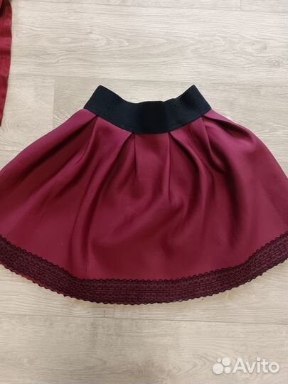 Школьная форма для девочки бордовая