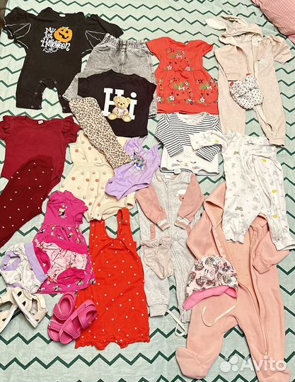 Одежда для девочки пакетом 74 80