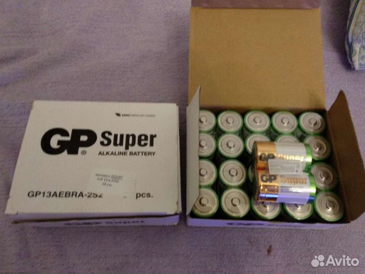 Батарейки GP LR20 size D (13A, 1.5V)