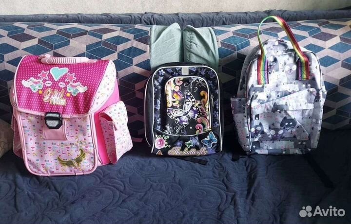 Рюкзак школьный для девочки бу