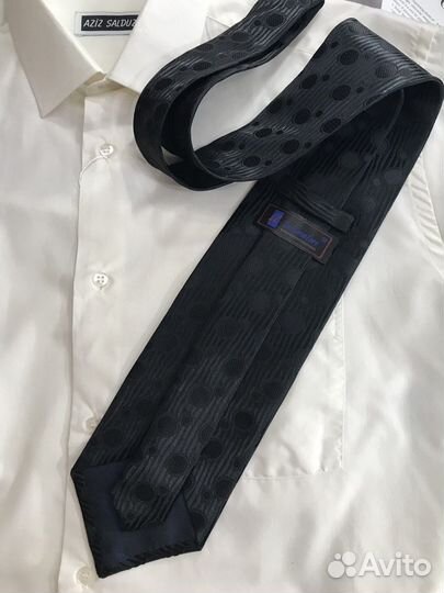 Галстук шелковый черный Италия