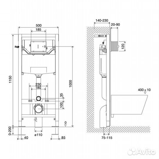 Инсталляция Lemark peneda expert 3 в 1