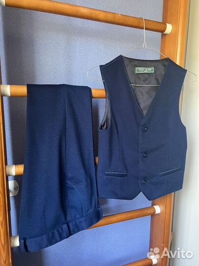 Костюм школьный Van cliff жилет, брюки, рубашка