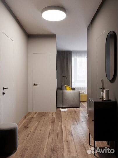 Скрытые межкомнатные двери под покраску