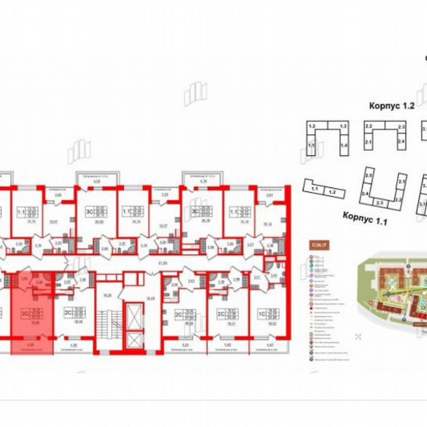 Квартира-студия, 24,1 м², 6/12 эт.