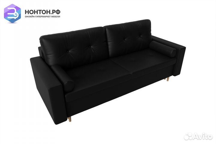Диван пантограф Белфаст экокожа черная