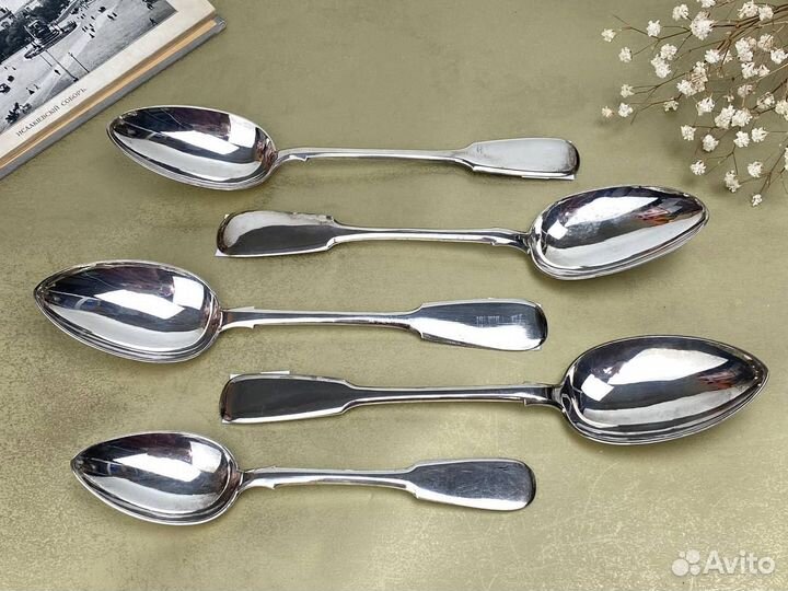 Антикварные серебряные ложки