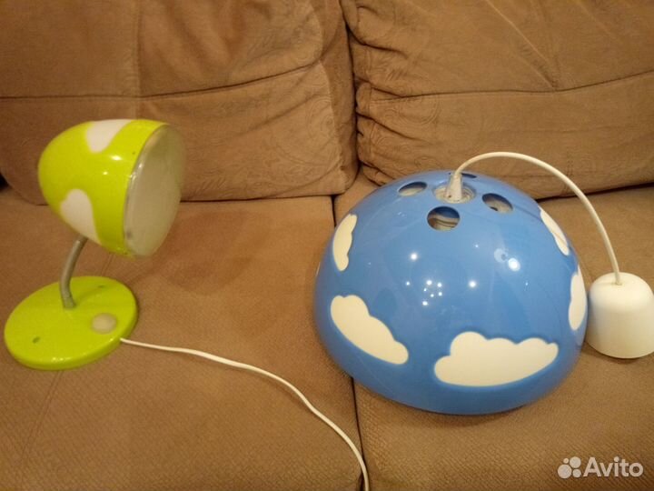 Светильники IKEA потолочный и настенный в детскую