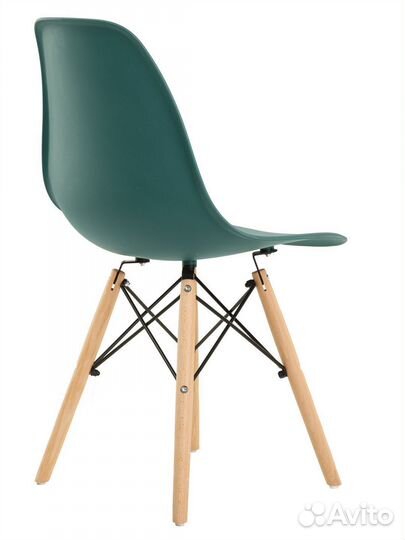 Стул в стиле eames DSW, темно-зеленый, 1 шт