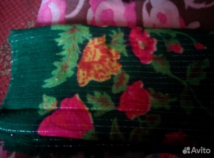 Платок на голову с люрексом.Шерсть.времен СССР