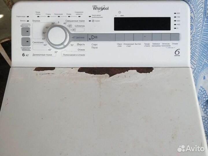 Стиральная машина с верт. загрузкой whirpool