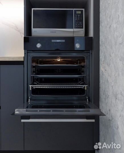 Кухня угловая мокрый асфальт