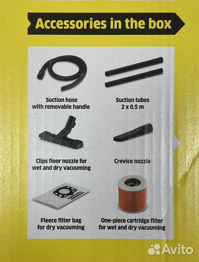 Хозяйственный пылесос karcher WD 3 S V-17/4/20