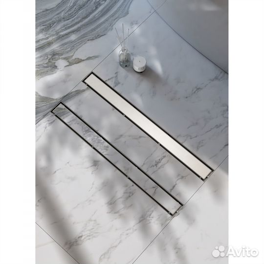 Душ. лоток двуст. решетка сатин Raglo R652.50.05