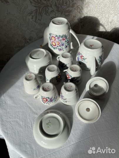 Сервиз кофейный городницкий фарфоровый завод