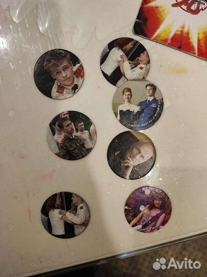 Фишки разных серий пакетом б/у