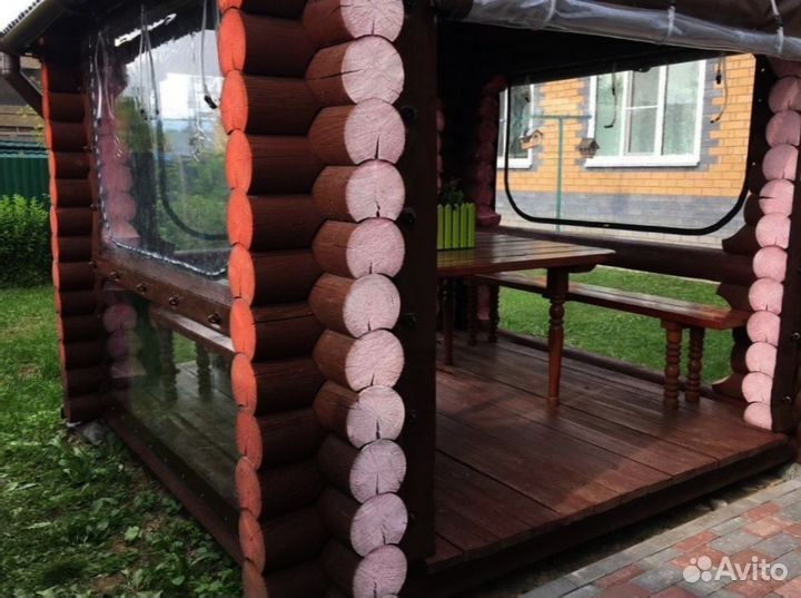 Гибкие окна для беседки / цвета на выбор