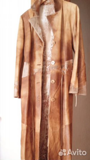 Кожаный плащ Silvano