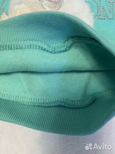 Толстовка свитшот для девочки утепленный 98